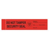 Label, tamper evident security seal